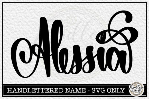 Alessia Hand-Lettered SVG: A Designer's Review for Embroidery