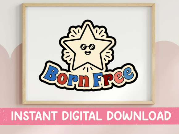 Born Free Patriotic Star Sticker: A Designer's Review