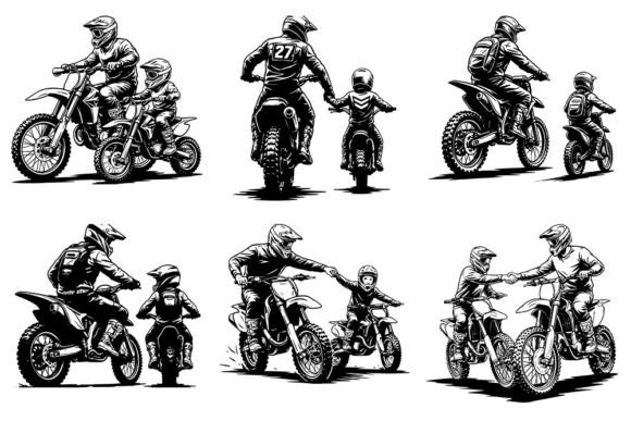 Father and Son Motocross SVG: A Designer's Review