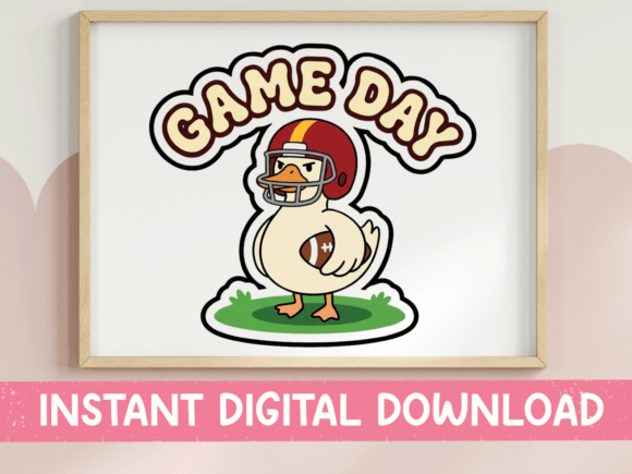 Game Day Duck Football Kawaii Sticker Review