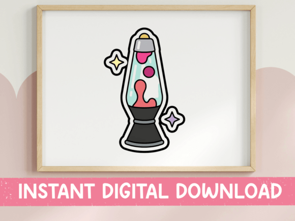 Retro Lava Lamp Sticker Design: A Designer's Review