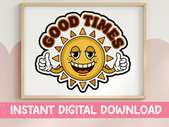 Review: Good Times Retro Sun Character Sticker for Embroidery