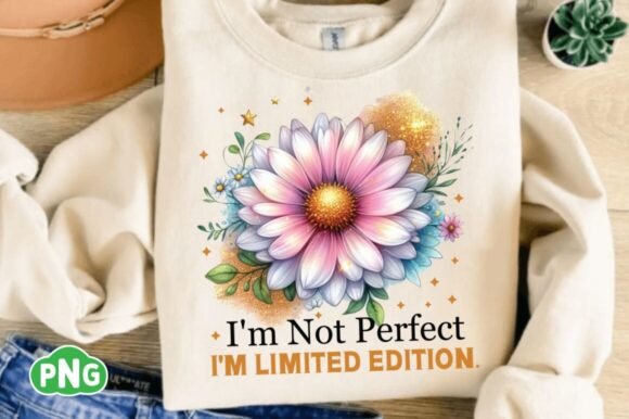 Review: I'm Not Perfect Png with Glitter Flower