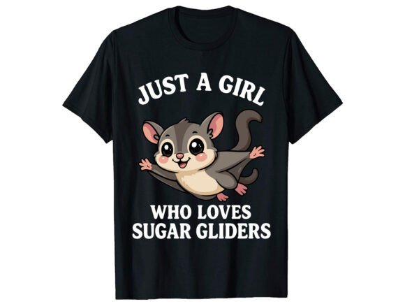 Review: Just a Girl Sugar Glider T-Shirt Svg for Embroidery