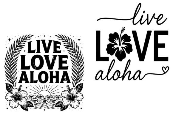 Review: Live Love Aloha SVG Hawaiian Tropical for Embroidery