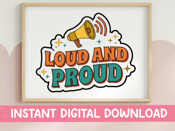 Review: Loud and Proud Retro Megaphone Sticker Design