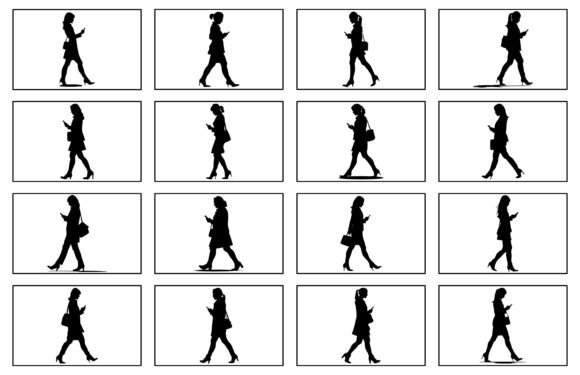 Review: Woman Walking Silhouette Vector for T-Sh